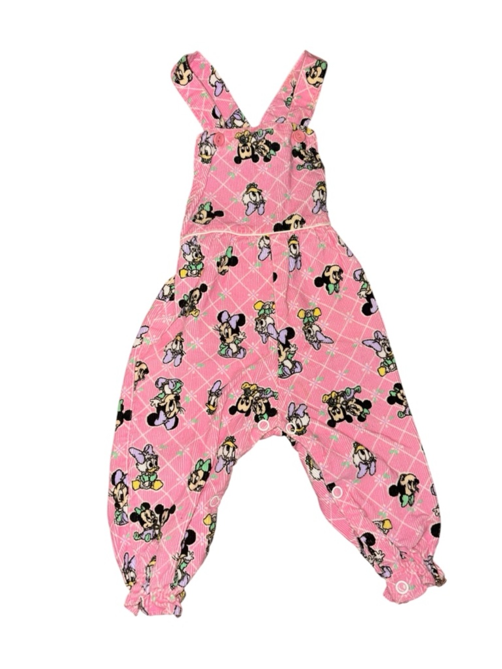 Vintage Disney baby corduroy overalls 0-6M 3M 6M Mickey